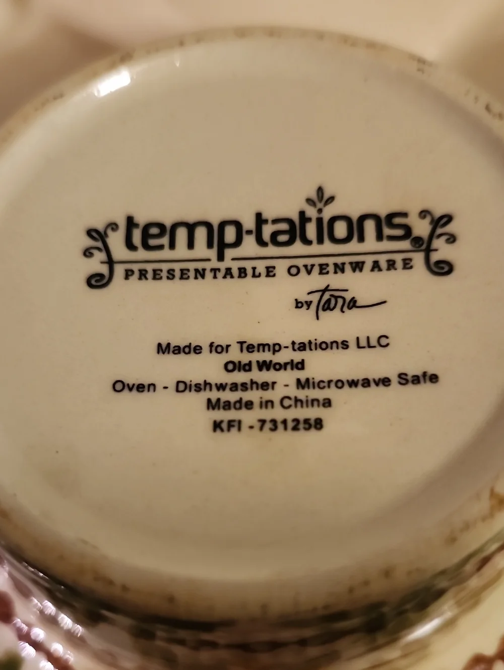 Temp-Tations decorative ceramic